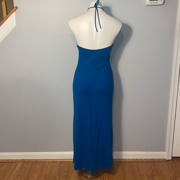 Reformation ladies turquoise Stetson Knit Dress. Medium. - Picture 6 of 9